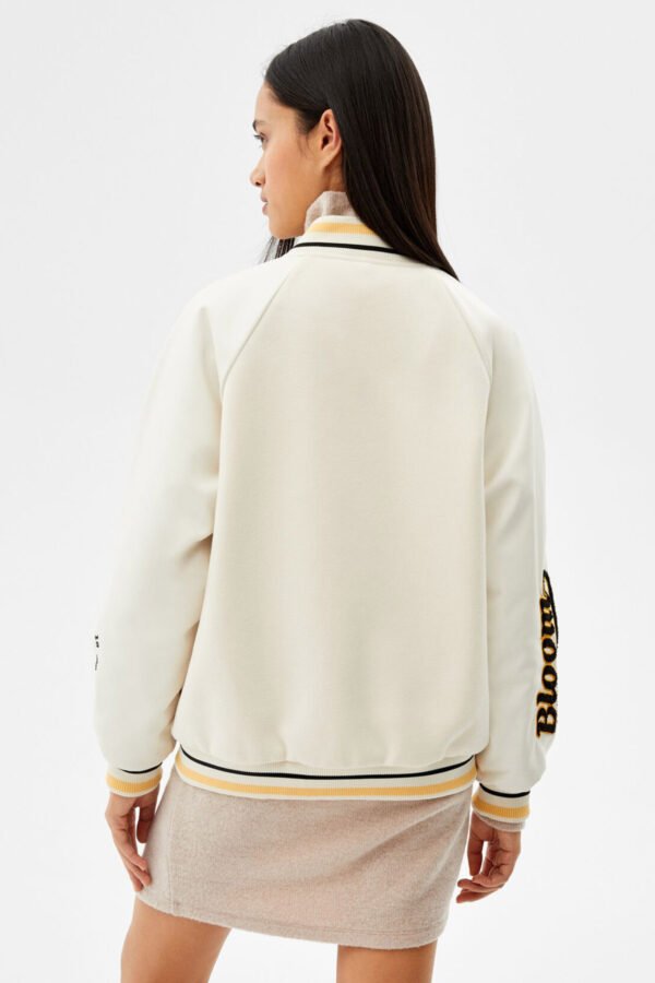 Varsity Jacket With Patch Details - Görsel 2
