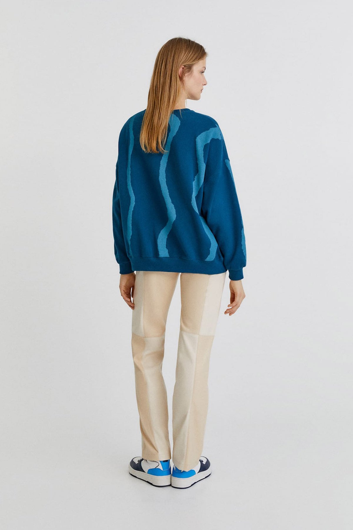 Tie-Dye Lines Sweatshirt - Görsel 2