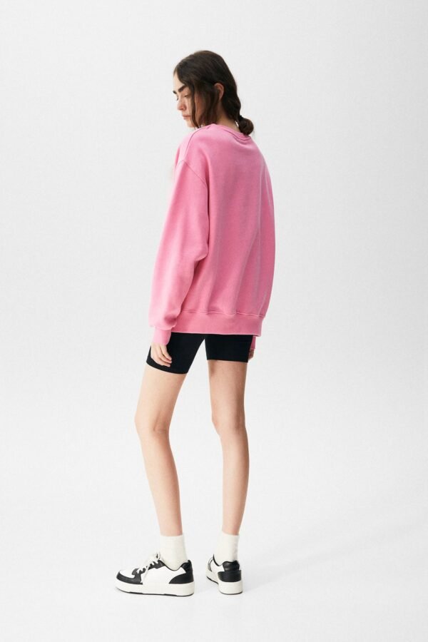 Basic Oversize Fleece Sweatshirt - Görsel 2